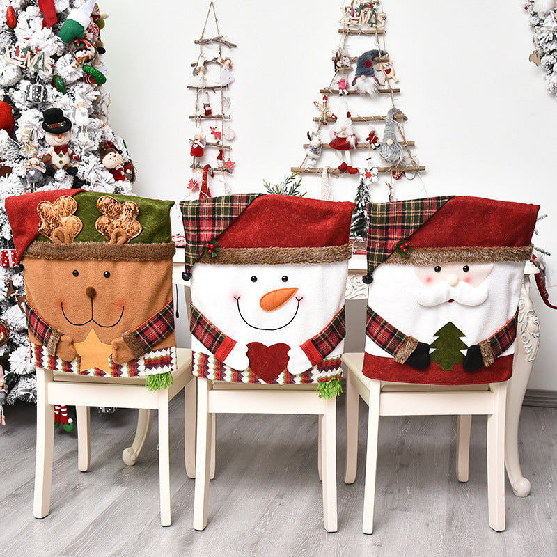 🎅✨Christmas Themed Chair Cover (20.5 × 18.5 in)