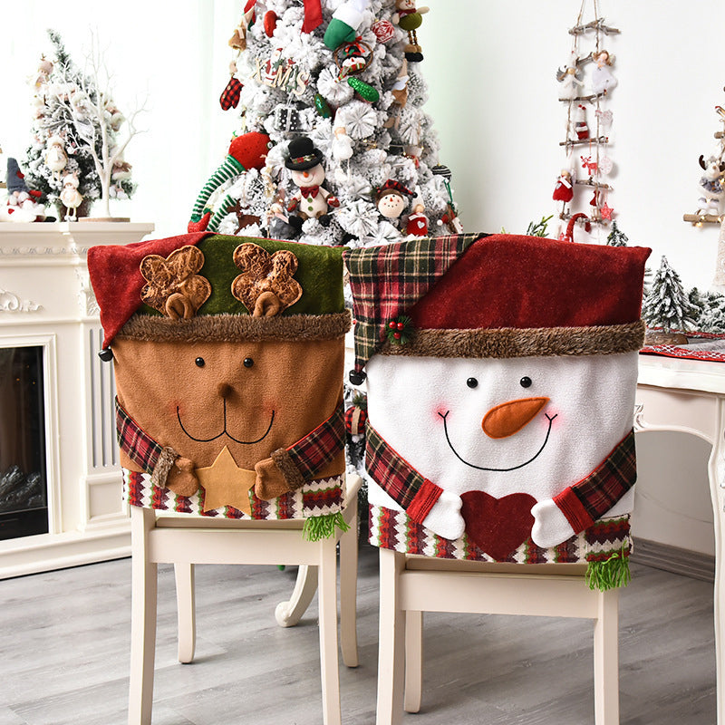 🎅✨Christmas Themed Chair Cover (20.5 × 18.5 in)