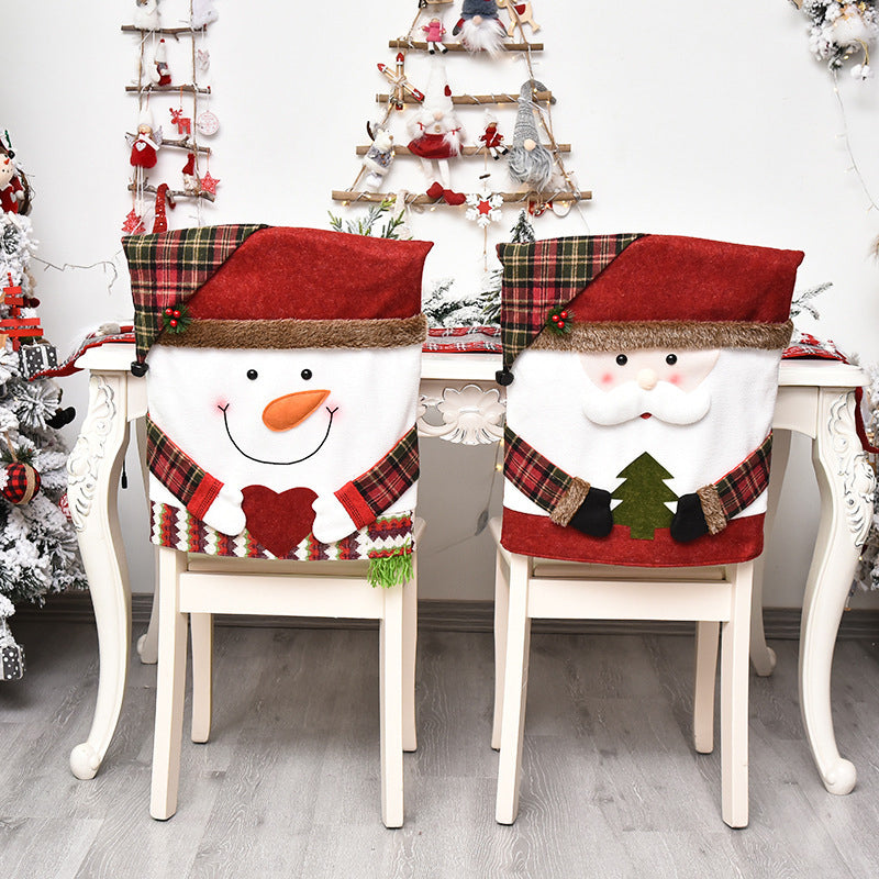 🎅✨Christmas Themed Chair Cover (20.5 × 18.5 in)