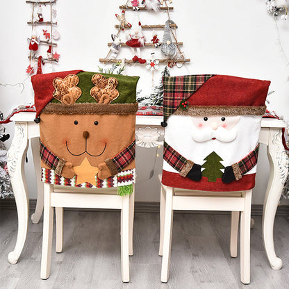🎅✨Christmas Themed Chair Cover (20.5 × 18.5 in)
