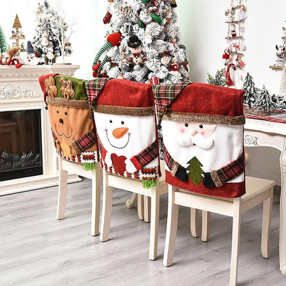 🎅✨Christmas Themed Chair Cover (20.5 × 18.5 in)