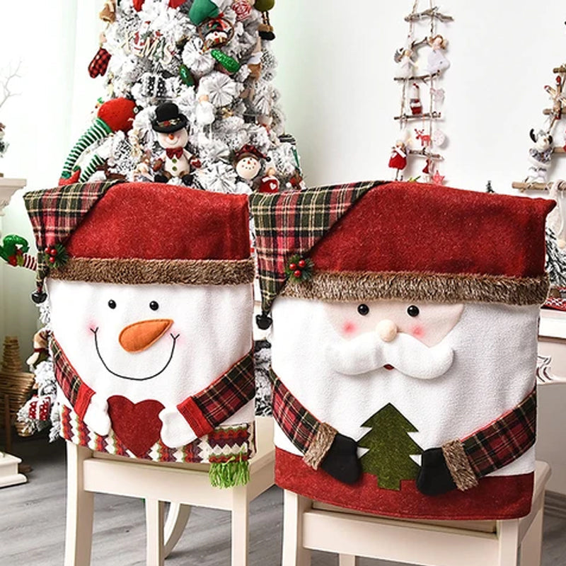 🎅✨Christmas Themed Chair Cover (20.5 × 18.5 in)