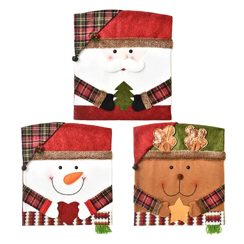🎅✨Christmas Themed Chair Cover (20.5 × 18.5 in)
