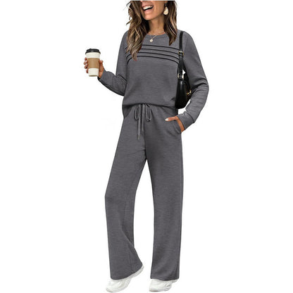 Women's Casual Set: Top & Drawstring Pants 👕👖