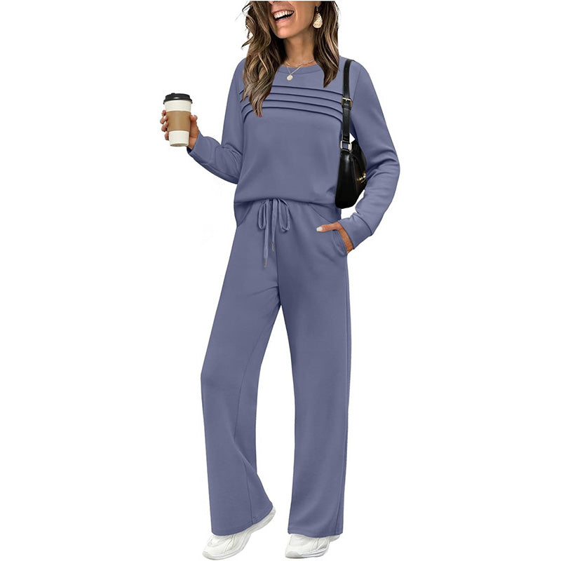 Women's Casual Set: Top & Drawstring Pants 👕👖