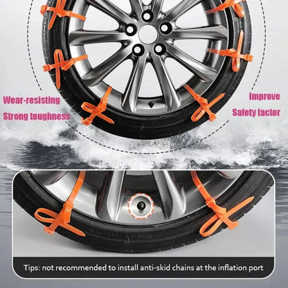 🚨 Instant Safety | Universal Nylon Tire Chains ⚡