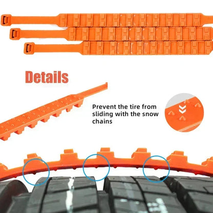🚨 Instant Safety | Universal Nylon Tire Chains ⚡