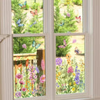 Colorful Floral Bouquet Window Sticker