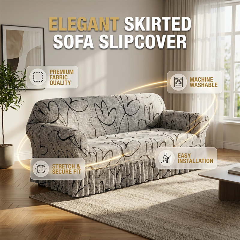 ✨ Universal Stretch Fitted Couch Slipcover