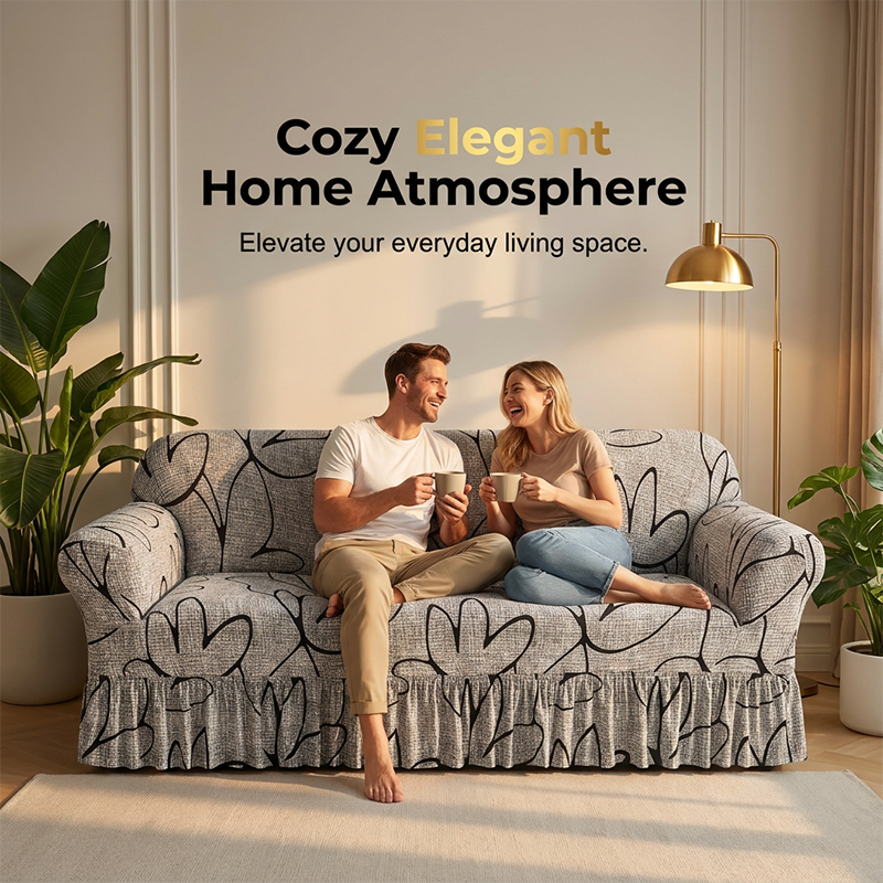 ✨ Universal Stretch Fitted Couch Slipcover