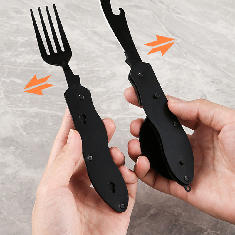 🏕️3-In-1 Outdoor Folding Multifunctional Tableware