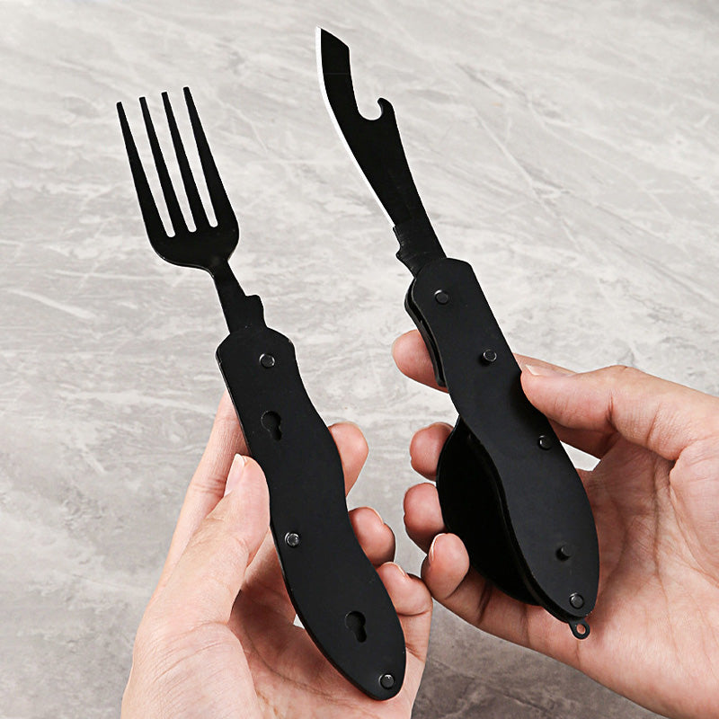 🏕️3-In-1 Outdoor Folding Multifunctional Tableware
