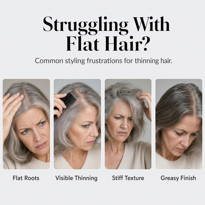 Fluffy Hair Shaping Spray – Volume-Boosting Spray with Long-Lasting Hold & Peach Scent