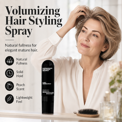 Fluffy Hair Shaping Spray – Volume-Boosting Spray with Long-Lasting Hold & Peach Scent