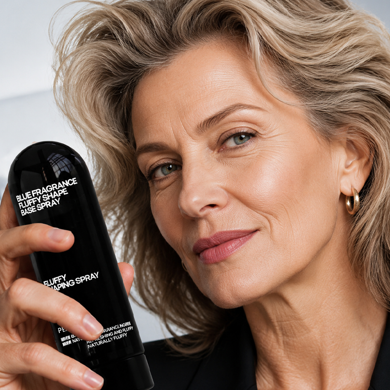 Fluffy Hair Shaping Spray – Volume-Boosting Spray with Long-Lasting Hold & Peach Scent