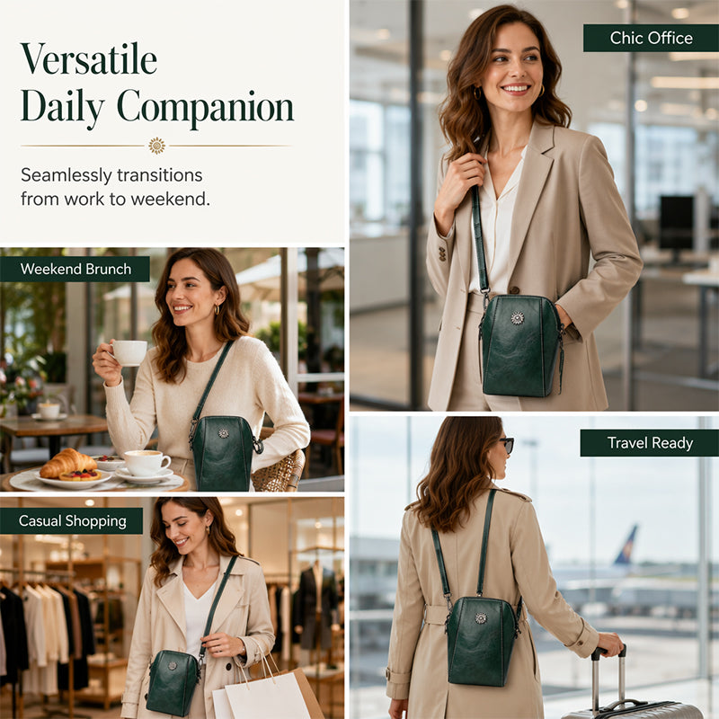 🎁Women PU Leather Crossbody Phone Bag
