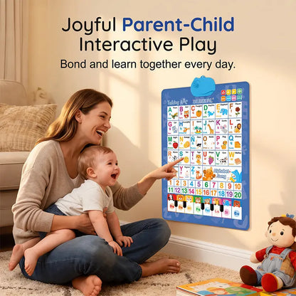 Interactive Talking Alphabet Poster — Bilingual English-Spanish, Games & Songs