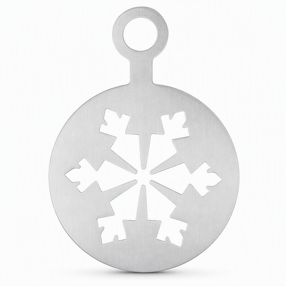 Stainless Steel Coffee Latte Art Stencil Set, 4-Piece Cafe Barista Templates