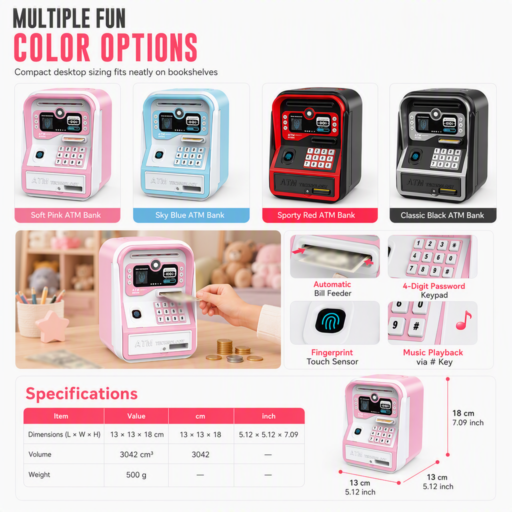 Kids Electronic ATM Piggy Bank Toy