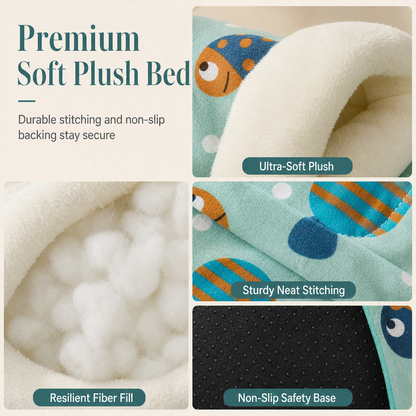 🐾 Semi Enclosed Warm Sleeping Bag Bed Soft Deep Sleep Pet Cave Nest and Quilt for Cats and Small Dogs