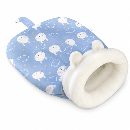 🐾 Semi Enclosed Warm Sleeping Bag Bed Soft Deep Sleep Pet Cave Nest and Quilt for Cats and Small Dogs