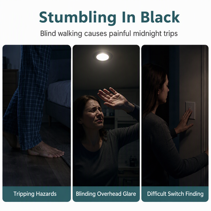 💡 Smart Rechargeable Wireless LED Motion Sensor Night Light – Smart Lighting for Every Corner 🌙✨