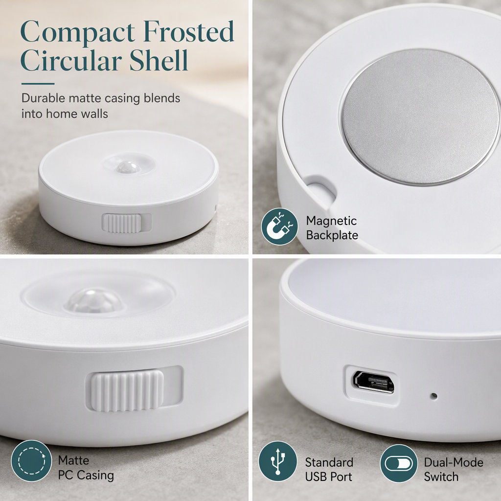 💡 Smart Rechargeable Wireless LED Motion Sensor Night Light – Smart Lighting for Every Corner 🌙✨