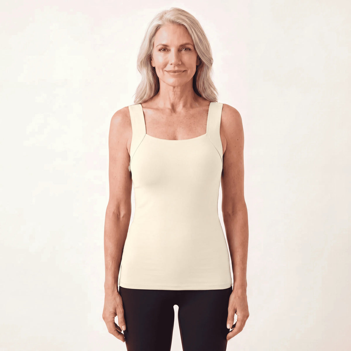 Built-in Bra Tank Top, Seamless Padded Sleeveless Top, XS-6XL