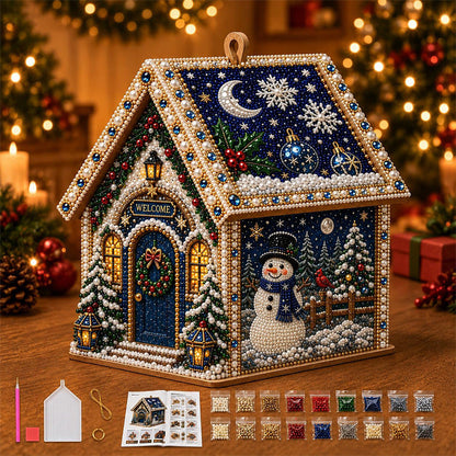 Christmas Diamond Painting Wooden House Kit