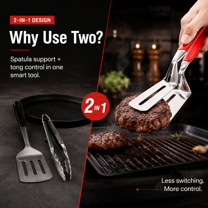 Stainless Steel Food Clip & Grill Tongs