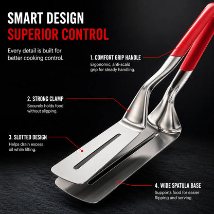 Stainless Steel Food Clip & Grill Tongs