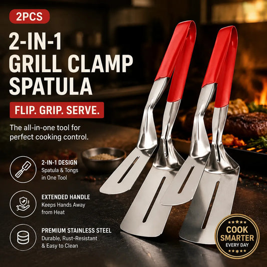 Stainless Steel Food Clip & Grill Tongs