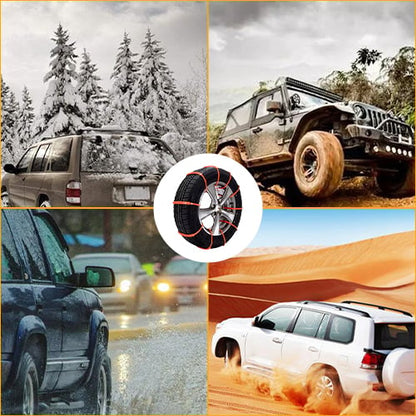 🚨 Instant Safety | Universal Nylon Tire Chains ⚡