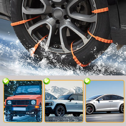 🚨 Instant Safety | Universal Nylon Tire Chains ⚡