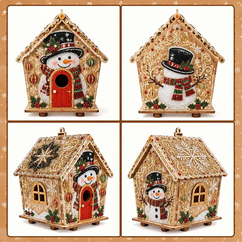Christmas Diamond Painting Wooden House Kit